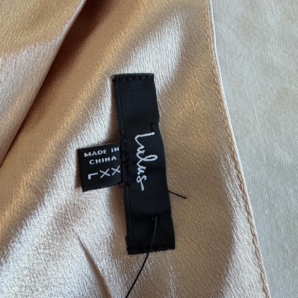 NWT Lulus Formal Dress champagne gold one shoulder size XXL prom - Picture 7 of 8